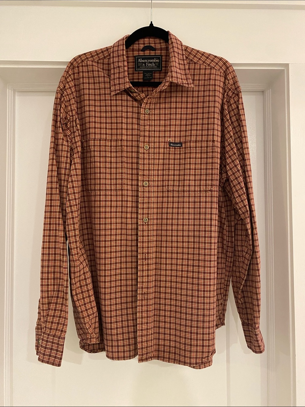 Abercrombie & Fitch Men's Plaid Button-Down Shirt